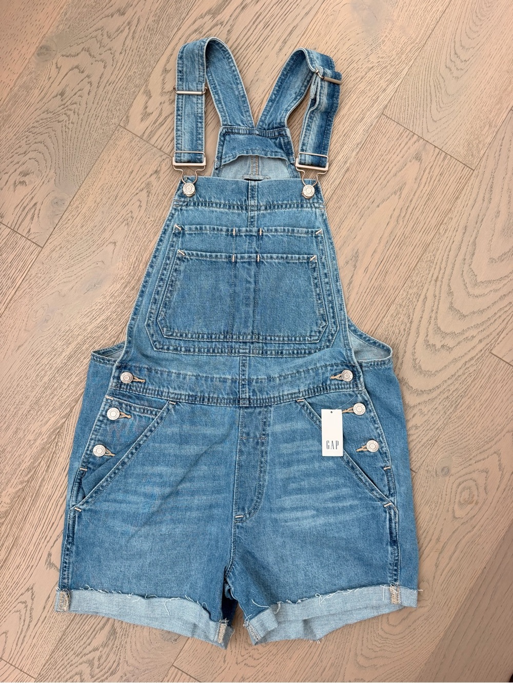 GAP Denim Short Overalls – XS Petite – NWT